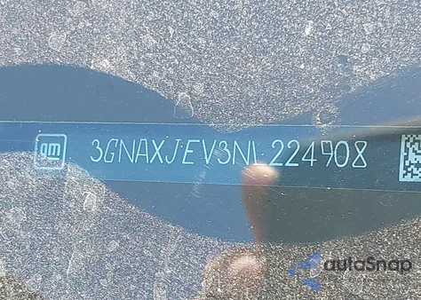 2022 Chevrolet Equinox Fwd 2Fl из США, поврежденный, VIN 3GNAXJEV3NL224908